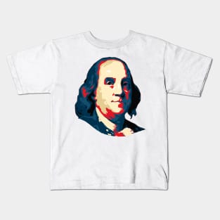 Benjamin Franklin Pop Art Kids T-Shirt